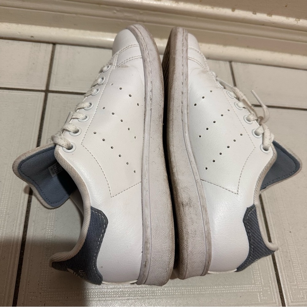 Adidas Stan Smith white and blue denim sneakers - Picture 9 of 11
